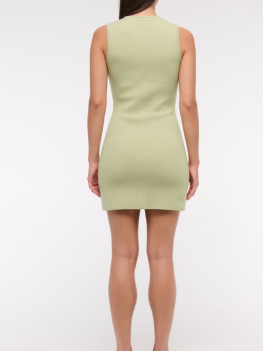 The A&F Mara Mini Sweater Dress - Light Green - Picture 5 of 9